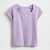 Kinder-T-Shirt mit eckigem Ausschnitt Kinder-T-Shirt mit eckigem Ausschnitt
