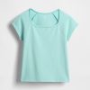 Kinder-T-Shirt mit eckigem Ausschnitt Kinder-T-Shirt mit eckigem Ausschnitt