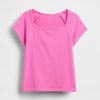 Kinder-T-Shirt mit eckigem Ausschnitt Kinder-T-Shirt mit eckigem Ausschnitt