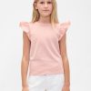 Kinder T-Shirt mit Flatterärmeln Kinder T-Shirt mit Flatterärmeln