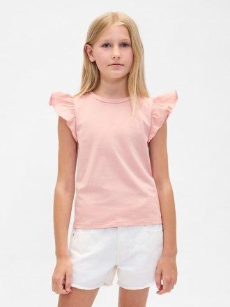 Kinder T-Shirt mit Flatterärmeln