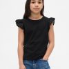 Kinder T-Shirt mit Flatterärmeln Kinder T-Shirt mit Flatterärmeln