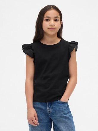 Kinder T-Shirt mit Flatterärmeln