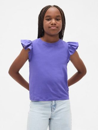 Kinder T-Shirt mit Flatterärmeln