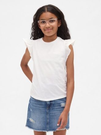 Kinder T-Shirt mit Flatterärmeln