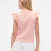 Kinder T-Shirt mit Flatterärmeln Kinder T-Shirt mit Flatterärmeln
