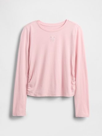 Kinder T-Shirt mit gerüschter Seite