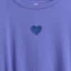 Kinder T-Shirt mit gerüschter Seite Kinder T-Shirt mit gerüschter Seite