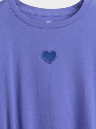 Kinder T-Shirt mit gerüschter Seite