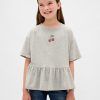 Kinder T-Shirt mit grafischem Schößchenmuster Kinder T-Shirt mit grafischem Schößchenmuster