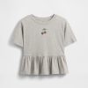 Kinder T-Shirt mit grafischem Schößchenmuster Kinder T-Shirt mit grafischem Schößchenmuster
