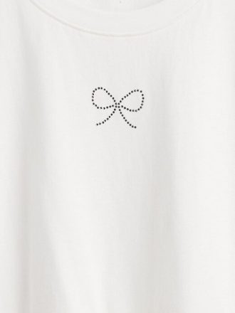 Kinder T-Shirt mit grafischem Schößchenmuster