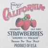 Kinder-T-Shirt mit kalifornischen Erdbeeren und Grafik im kastenförmigen Schnitt Kinder-T-Shirt mit kalifornischen Erdbeeren und Grafik im kastenförmigen Schnitt
