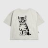 Kinder-T-Shirt mit Kätzchen-Pop-Art-Grafik