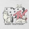 Kinder-T-Shirt mit MTV Cats-Grafik und kastenförmigem Crop-Shirt Kinder-T-Shirt mit MTV Cats-Grafik und kastenförmigem Crop-Shirt