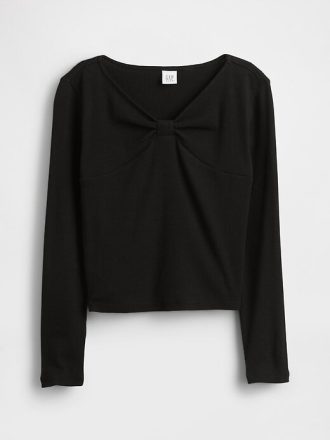 Kinder T-Shirt mit Schleife am Hals