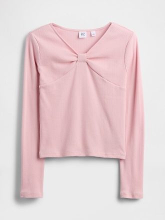 Kinder T-Shirt mit Schleife am Hals
