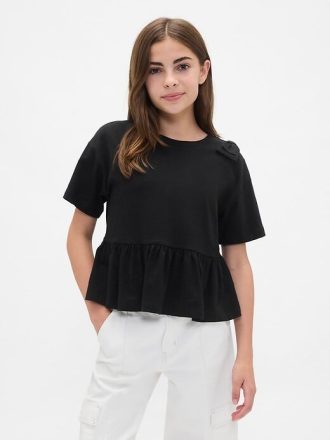 Kinder T-Shirt mit Schleife und Schößchen Kinder T-Shirt mit Schleife und Schößchen