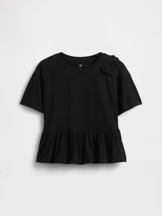 Kinder T-Shirt mit Schleife und Schößchen Kinder T-Shirt mit Schleife und Schößchen