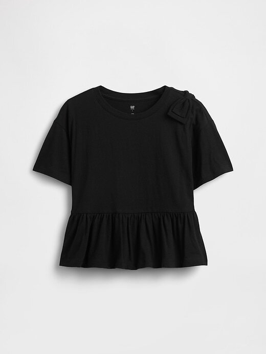 Kinder T-Shirt mit Schleife und Schößchen Kinder T-Shirt mit Schleife und Schößchen
