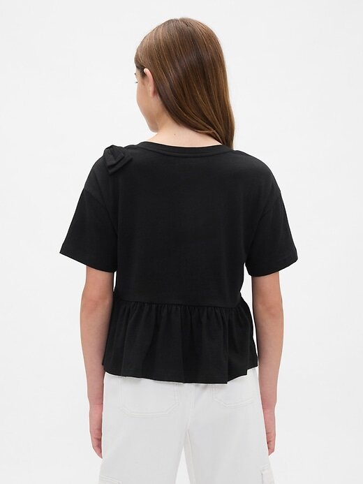 Kinder T-Shirt mit Schleife und Schößchen Kinder T-Shirt mit Schleife und Schößchen