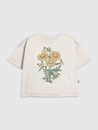 Kinder T-Shirt mit Sonnenblumen-Grafik