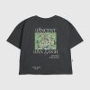Kinder Van Gogh Rosa Rosen Grafik T-Shirt