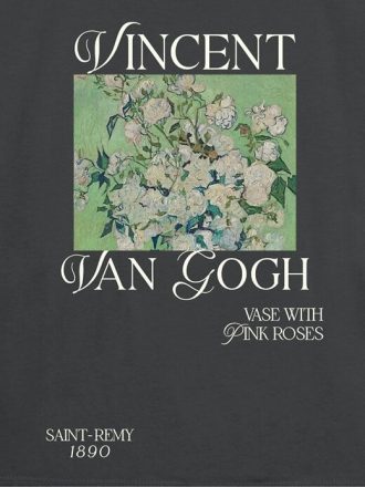 Kinder Van Gogh Rosa Rosen Grafik T-Shirt