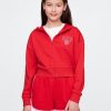 Kinder VintageSoft Crop Hoodie mit Reißverschluss