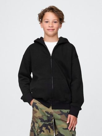 Kinder VintageSoft Kapuzenjacke mit Reißverschluss