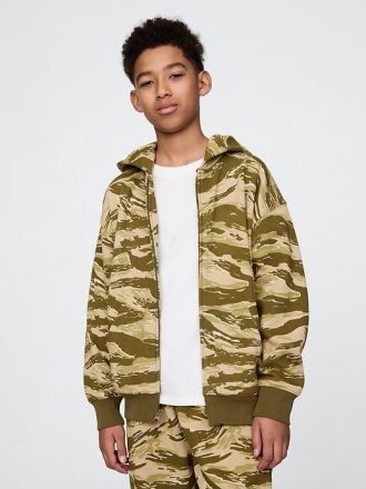 Kinder VintageSoft Kapuzenjacke mit Reißverschluss