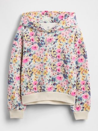 Kinder VintageSoft Lockerer Hoodie mit Blumenmuster