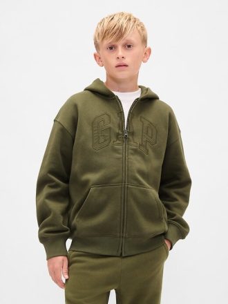 Kinder VintageSoft Logo Zip Hoodie