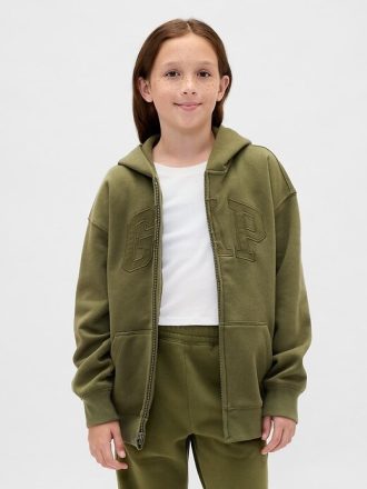 Kinder VintageSoft Logo Zip Hoodie