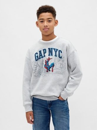 Kinder VintageSoft Marvel Grafik-Logo-Sweatshirt