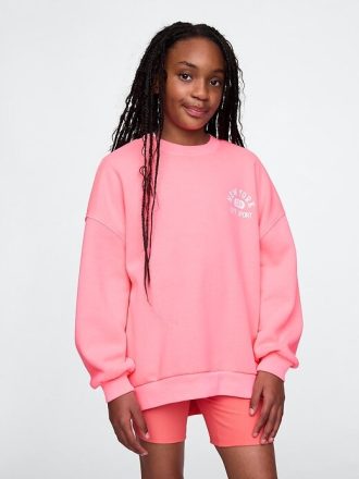 Kinder VintageSoft NYC Logo Tunika-Sweatshirt