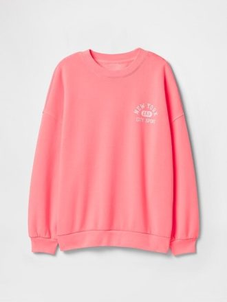 Kinder VintageSoft NYC Logo Tunika-Sweatshirt