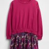 Kinder VintageSoft Plissee Sweatshirtkleid Kinder VintageSoft Plissee Sweatshirtkleid