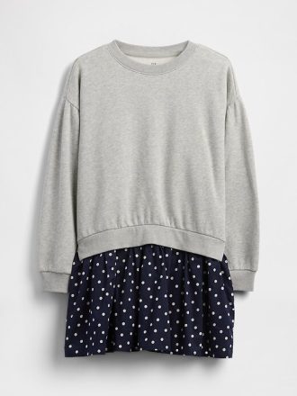 Kinder VintageSoft Plissee Sweatshirtkleid