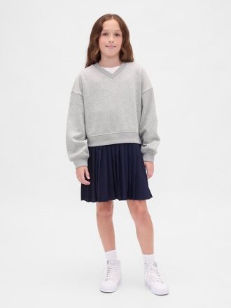 Kinder VintageSoft Plissee Sweatshirtkleid