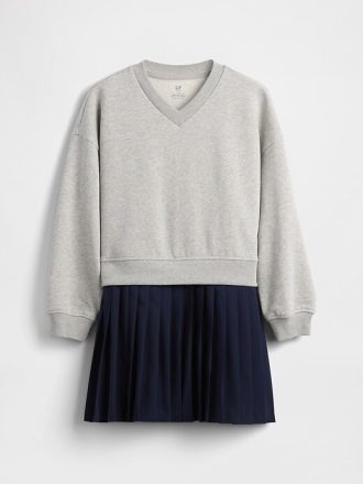Kinder VintageSoft Plissee Sweatshirtkleid