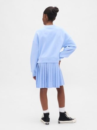 Kinder VintageSoft Plissee Sweatshirtkleid