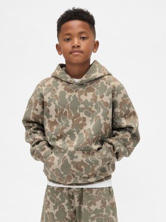 Kinder VintageSoft Relaxed Camo Hoodie