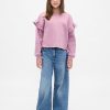 Kinder VintageSoft Rüschen-Sweatshirt Kinder VintageSoft Rüschen-Sweatshirt
