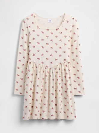 Kinderkleid mit eckigem Ausschnitt