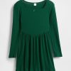 Kinderkleid mit eckigem Ausschnitt Kinderkleid mit eckigem Ausschnitt