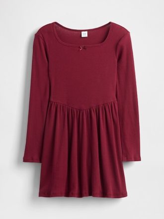 Kinderkleid mit eckigem Ausschnitt