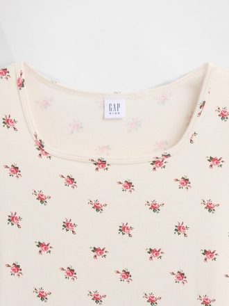 Kinderkleid mit eckigem Ausschnitt