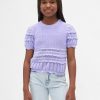 Kinderpullover mit gewelltem Muster und verschiedenen Maschen