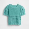 Kinderpullover mit gewelltem Muster und verschiedenen Maschen